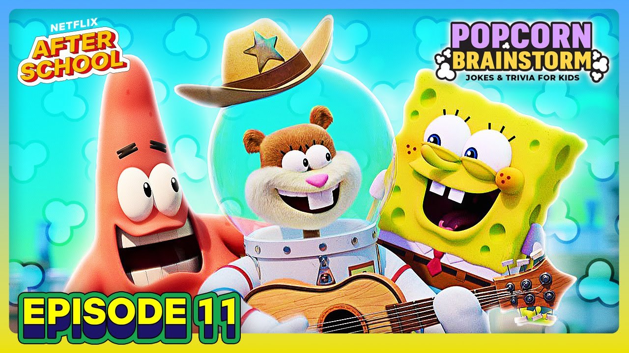 Sandy Cheeks' Bikini Bottom TRIVIA! | Popcorn Brainstorm 🍿 Podcast for Kids | Netflix After School