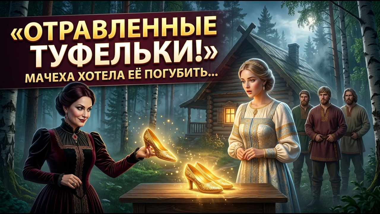Золушка Русская Сказка | Волшебные Туфельки и Злая Мачеха | Сказки на Ночь
