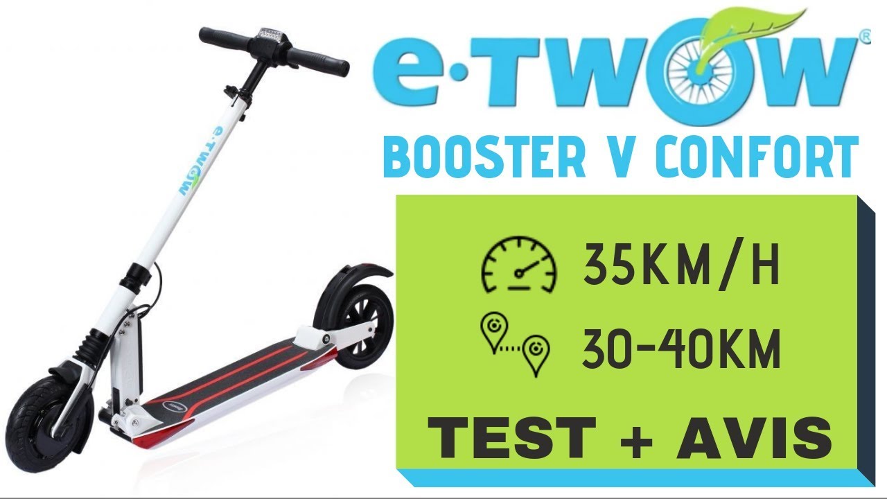 E twow booster V Confort :Test de cette trottinette à HAUTES PERFORMANCES