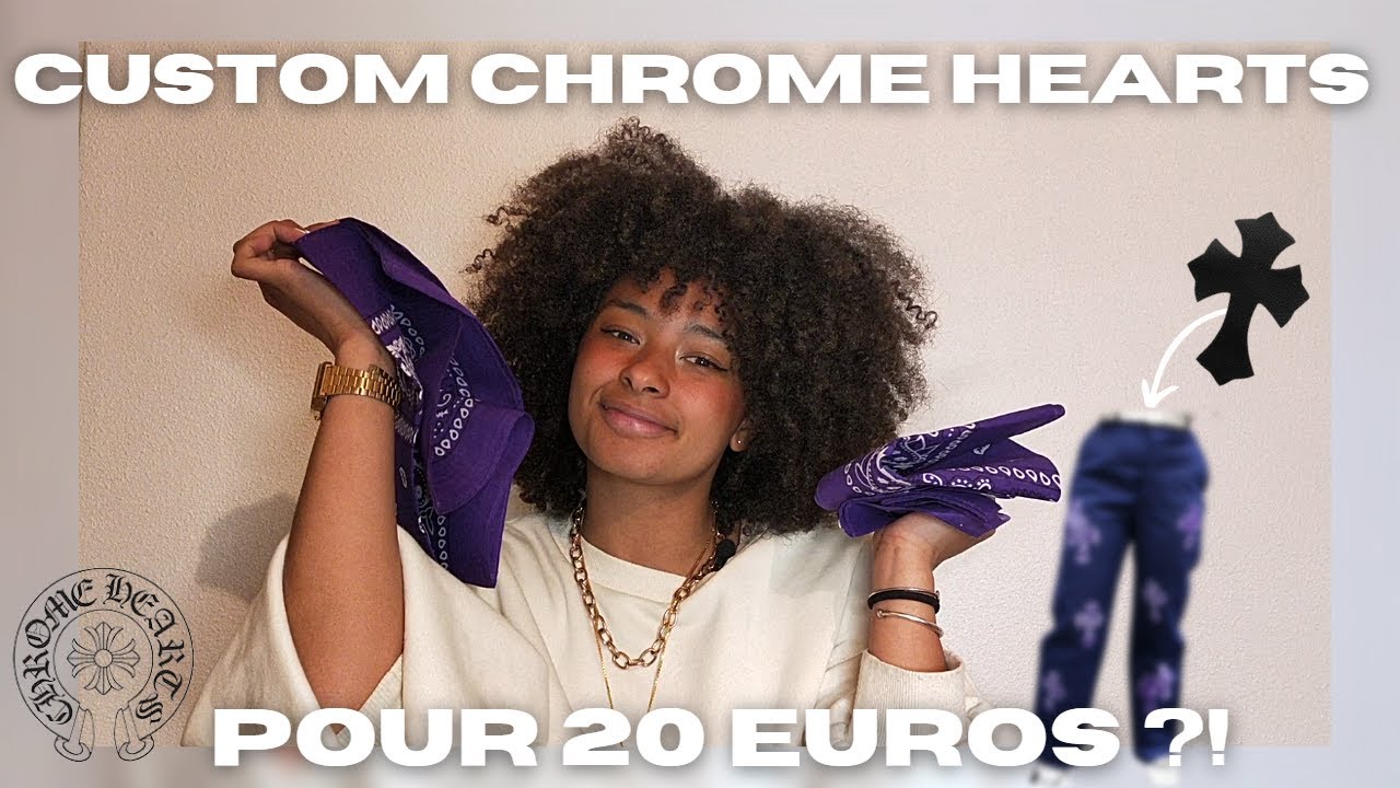 J'ai custom un pantalon chrome hearts pour 20€?! (freestyle couture #1)