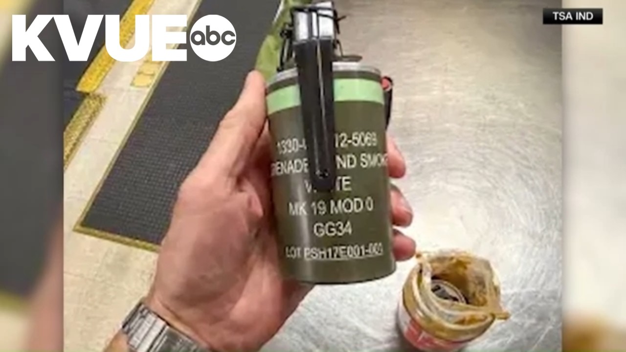 TSA finds live smoke grenade inside peanut butter jar while checking passenger's luggage