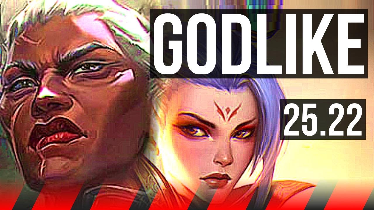 AMBESSA vs RIVEN (TOP) | 7 solo kills, Godlike | KR Master | 25.22