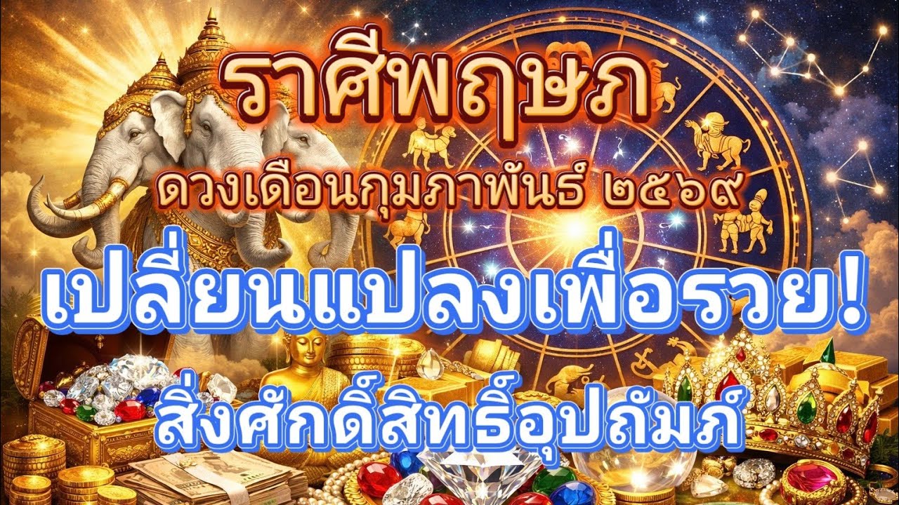 ราศีพฤษภ♉🔮ดวงเดือนกุมภาพันธ์ 2569!🪬💍👩‍❤️‍👨💒⛲🌳