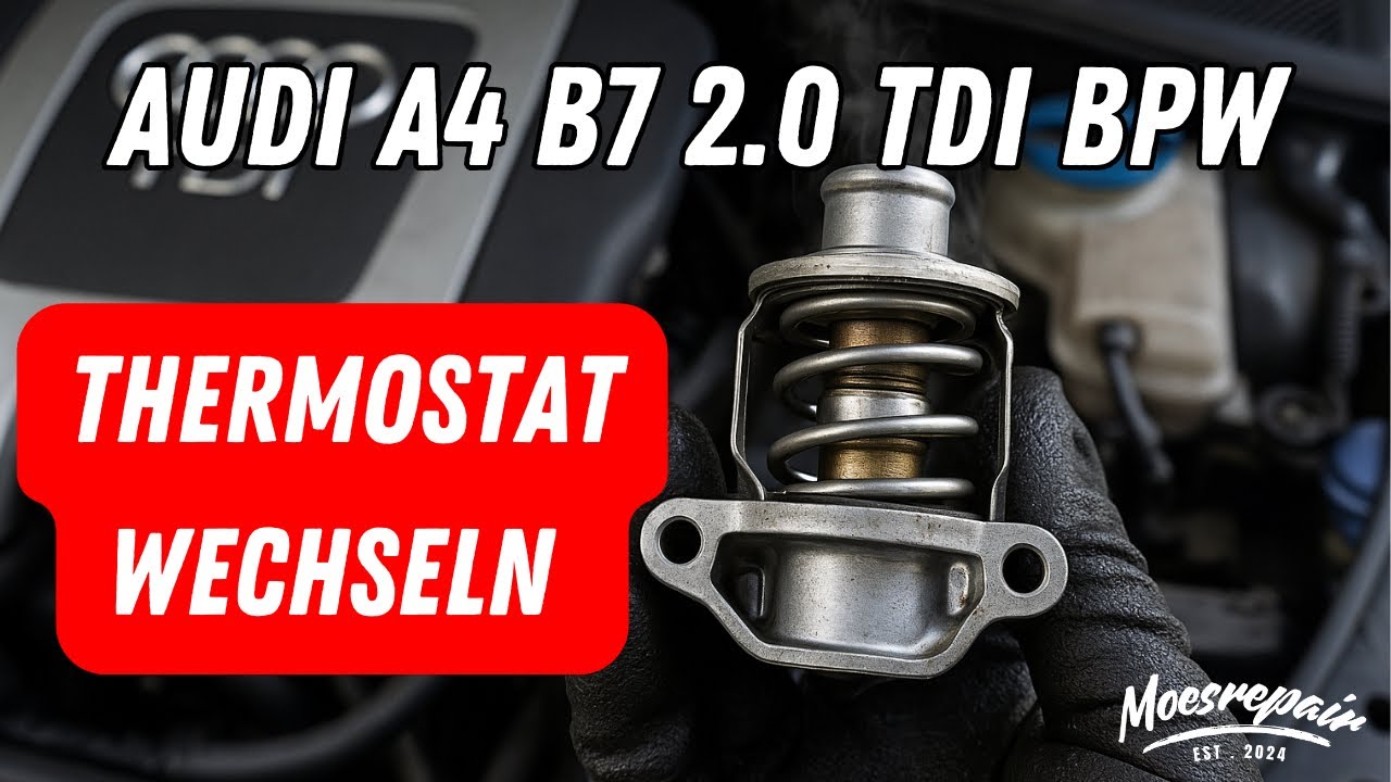 Thermostat tauschen am Audi A4 B7 BPW 2.0 TDI – so geht’s!