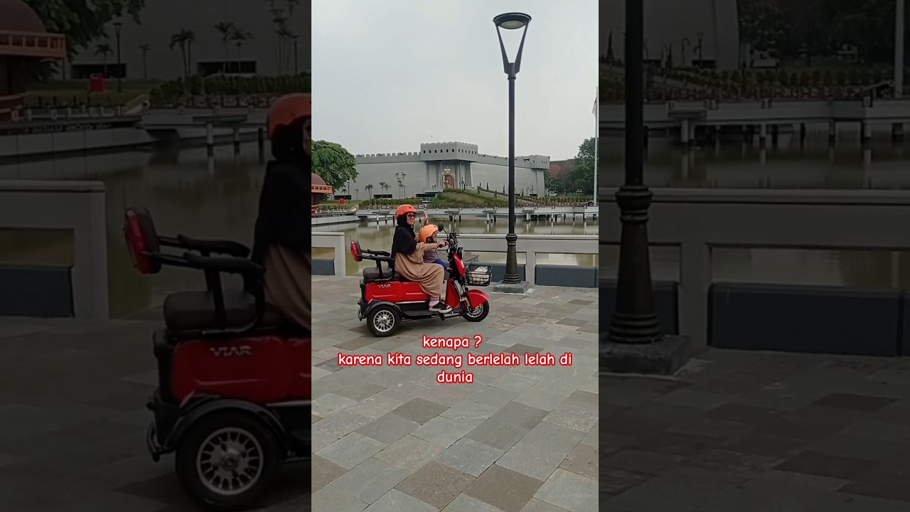 Nyewa motor listrik di TMII, besoknyaa nyewa 🛵 listrik, tp ingat jgn hari weekend/ liburan panjang 🤣