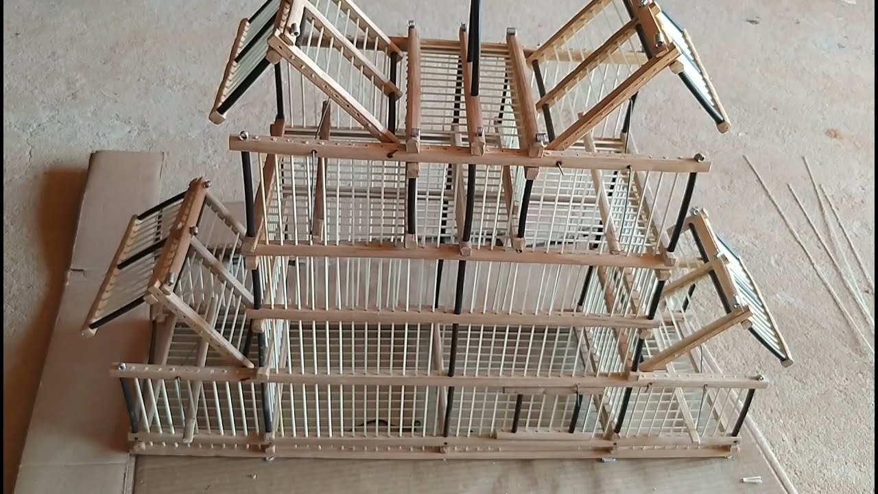 gaiola de 4 alçapoes de carnauba passo a passo finalizada