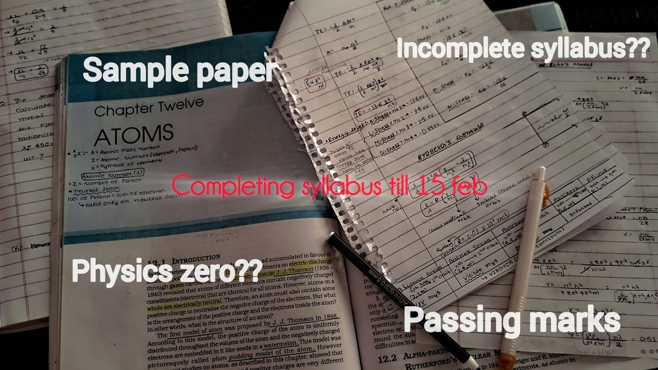 Last 8 days before boards 😭 | Physics syllabus?? | class 12