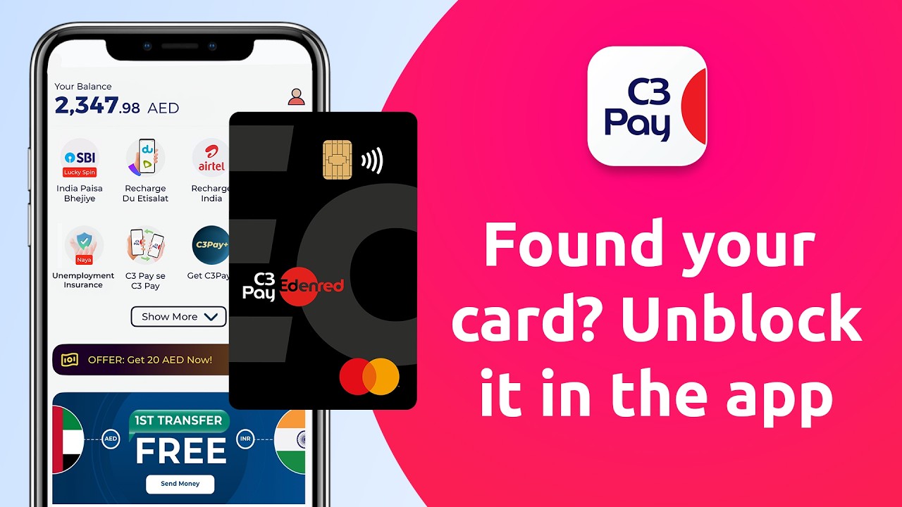 How to Unblock Your C3Pay Card