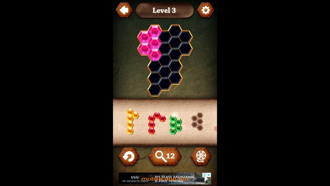 puzzle games mobile fun app  tic tac toe glow hex puzzle