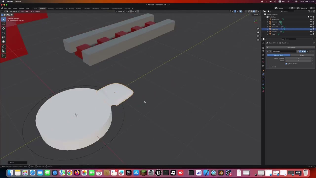 Уроки Blender для самых маленьких. Основы. Урок номер 10. делаем рельсы ступеньки и цветок