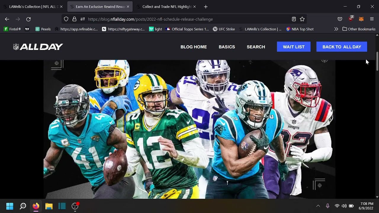 NFL ALL DAY Rewind Premium Pack Opening
