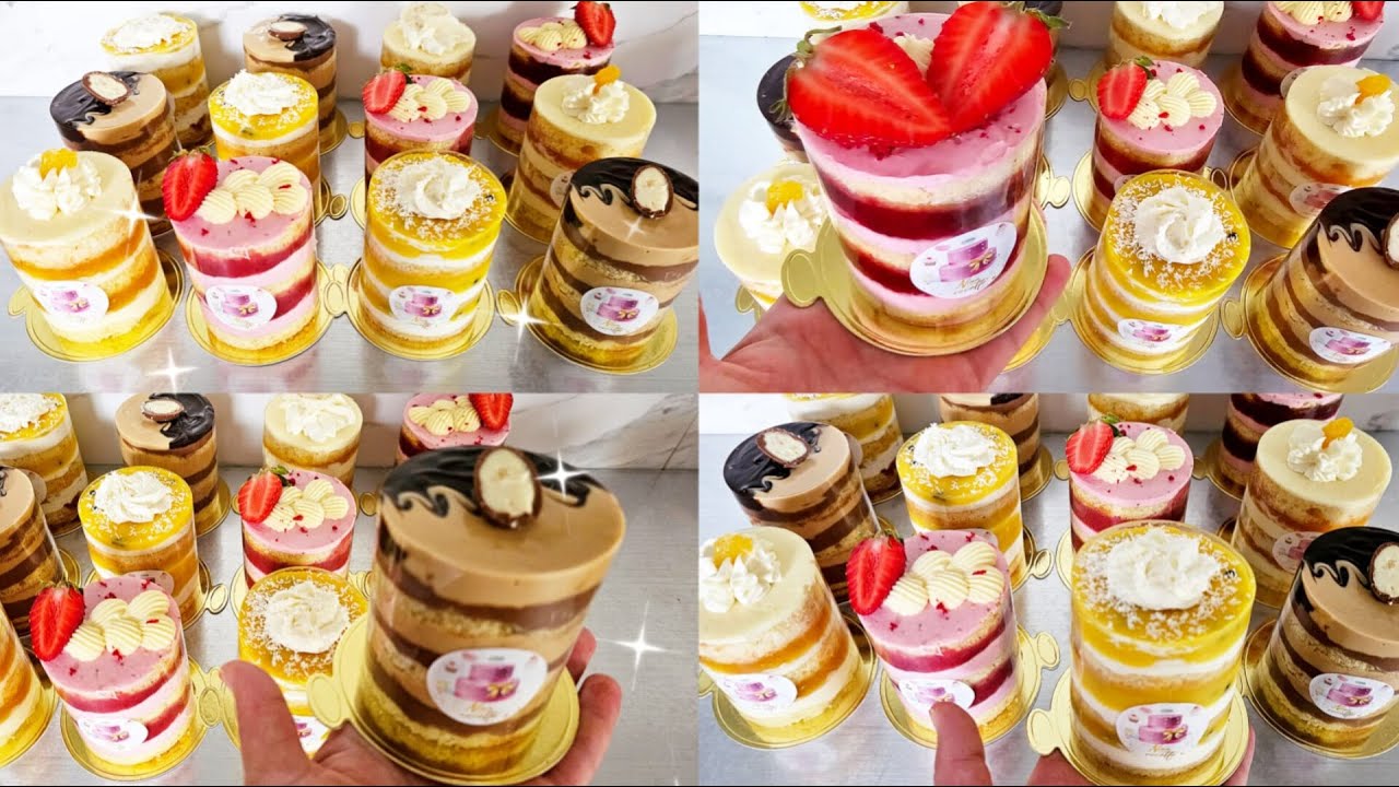 مشروع منزلي ناجح👌ميني لاير كيك لداير  ضجة فواقع التواصل بعدة مذاقات  mini niked cake#ترند #اكسبلور