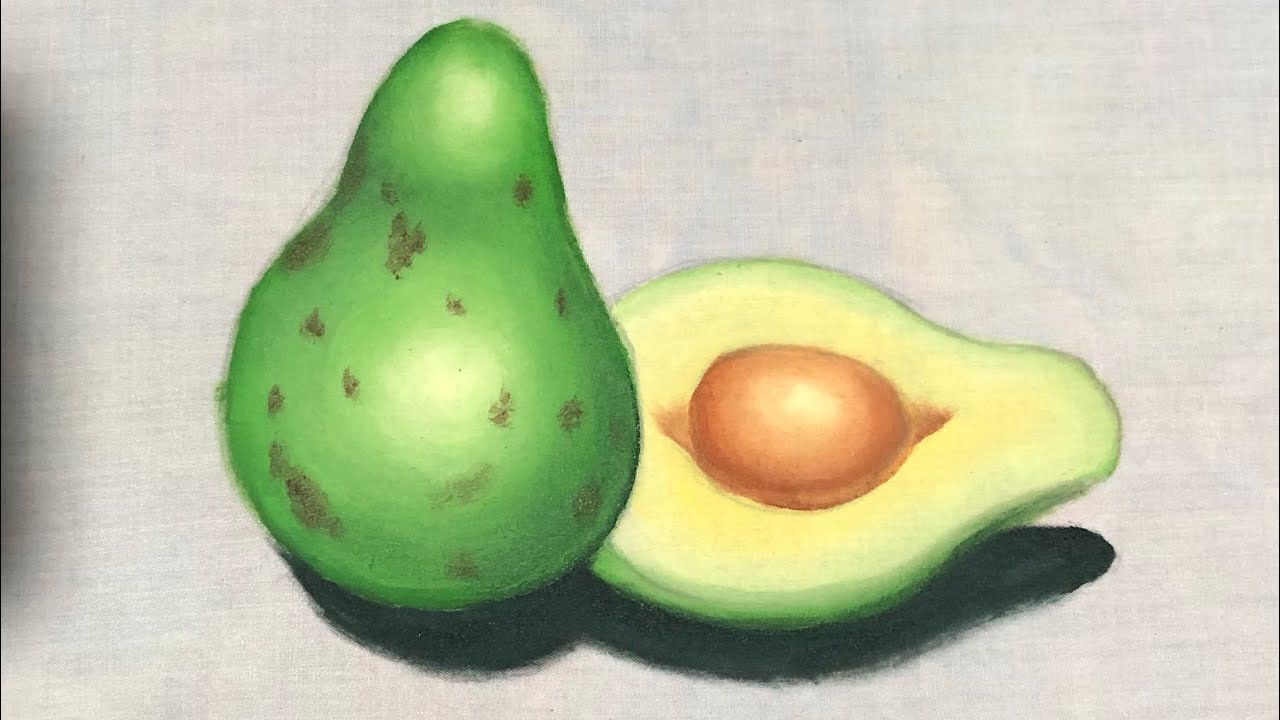 Aprenda a pintar abacate 🥑 e dar volumetria.