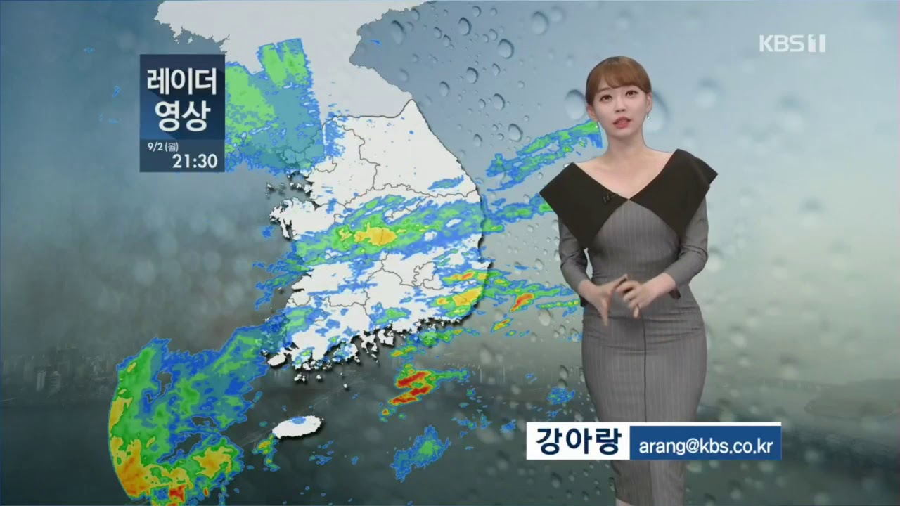 9시뉴스 강아랑기상캐스터 190902