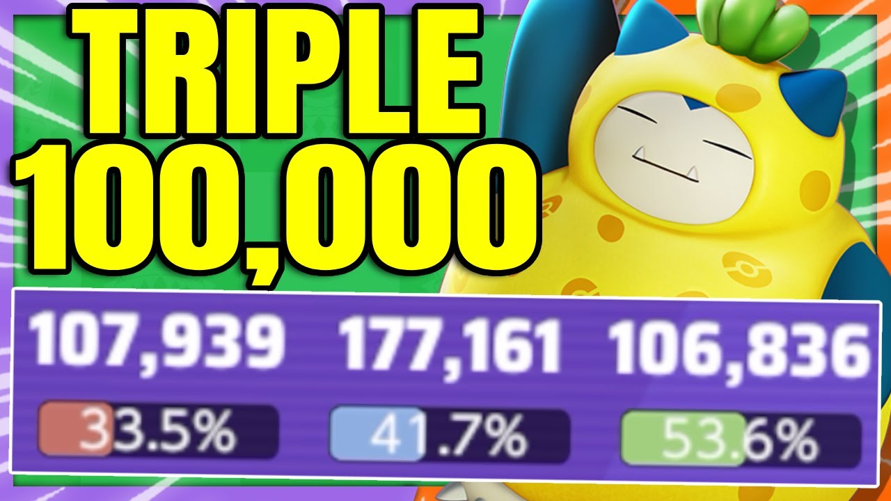 TRIPLE 100,000+ pushing the limits of what is possible with SNORLAX | Pokemon Unite