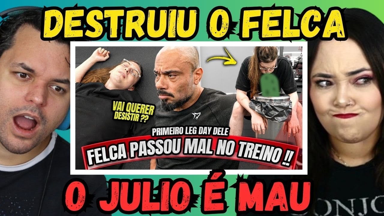 FELCA NÃO RESISTIU NO SEU PRIMEIRO LEG DAY - BALESTRIN ACABOU COM ELE ! Renato Cariani ‹ REACT ›