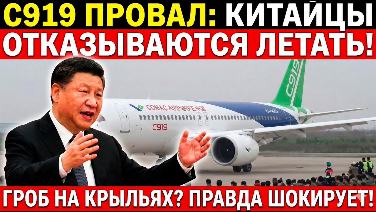 Крах надежд: почему китайский лайнер C919 не получил ни одного заказа на крупнейшем авиасалоне