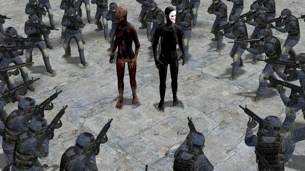 SCP-106 ULTIMATE VS 100 SCP GUARD!! Garrys Mod Sandbox
