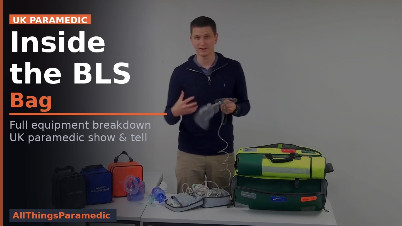 UK Basic Life Support Paramedic BAG ~ Show & Tell