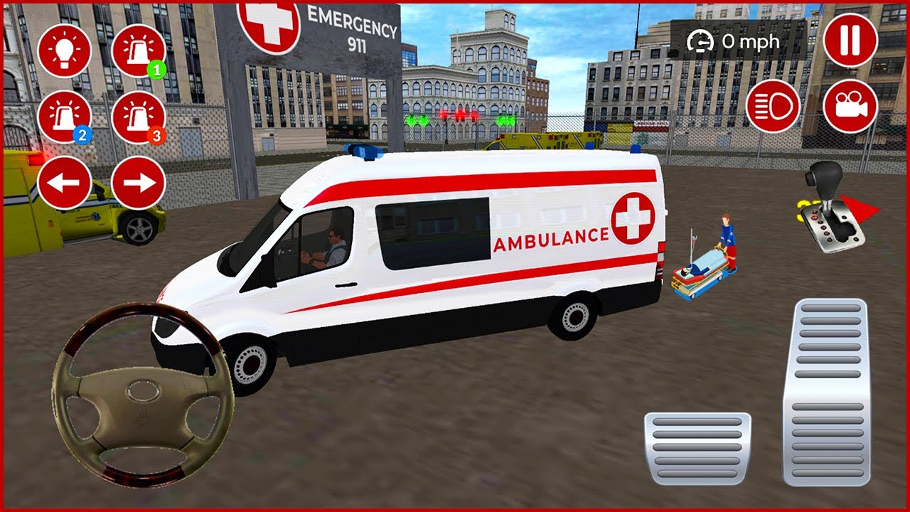 Ambulans Oyunu İzle 3D - American Ambulance Simulator #303 || Ambulans oyunları 4K Android Gameplay
