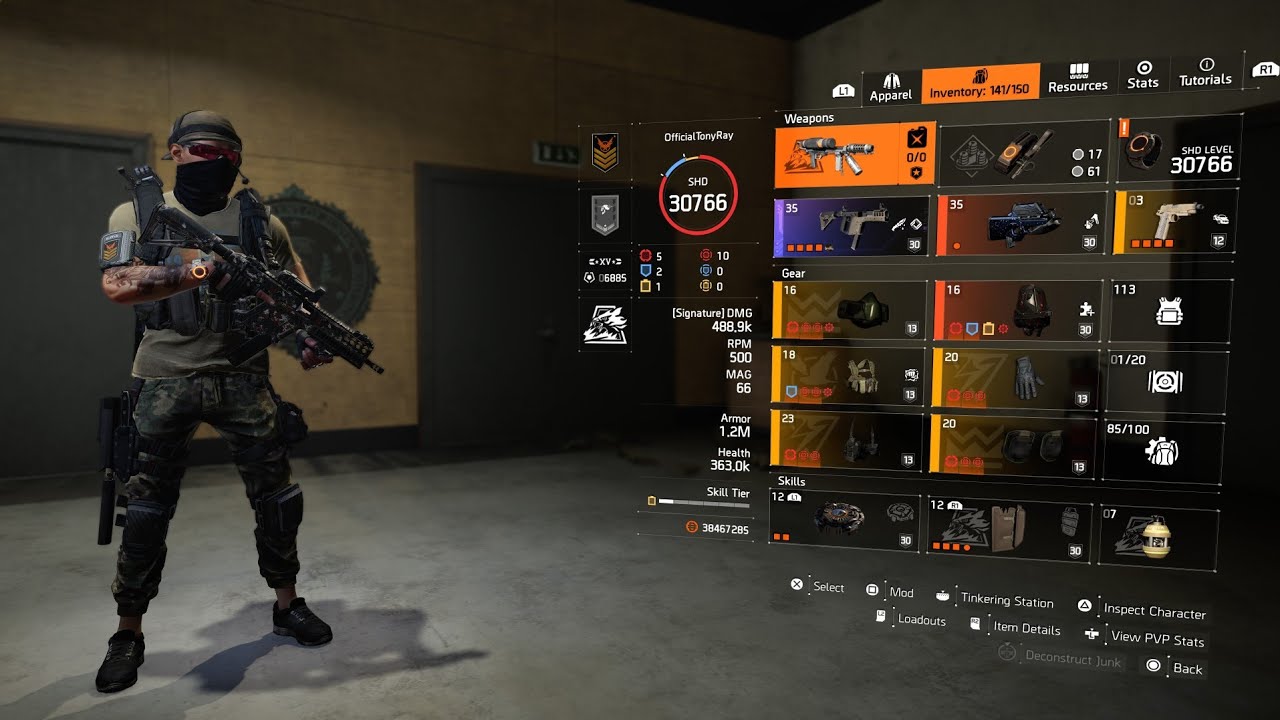 The Division 2 Hybrid Dark Winter Ninja Bike Build