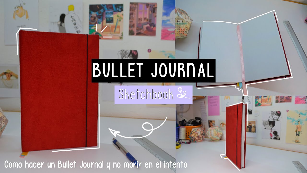 🍂DIY: Sketchbook para BULLET JOURNAL desde Cero || Como hacer un BUJO y no morir en el intento🤠