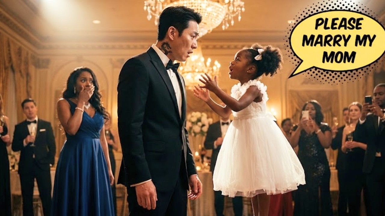 Little Girl Shocks the Crowd by Proposing to a Notorious Korean Crime Boss for Her Mom!