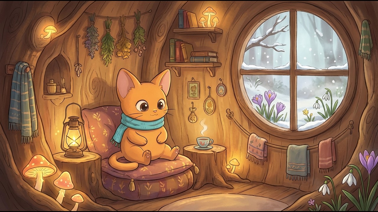 👉 Cozy Fantasy Lofi ☁️ Rainy Study Music for Deep Focus, Work & Relaxation - 3 Hours