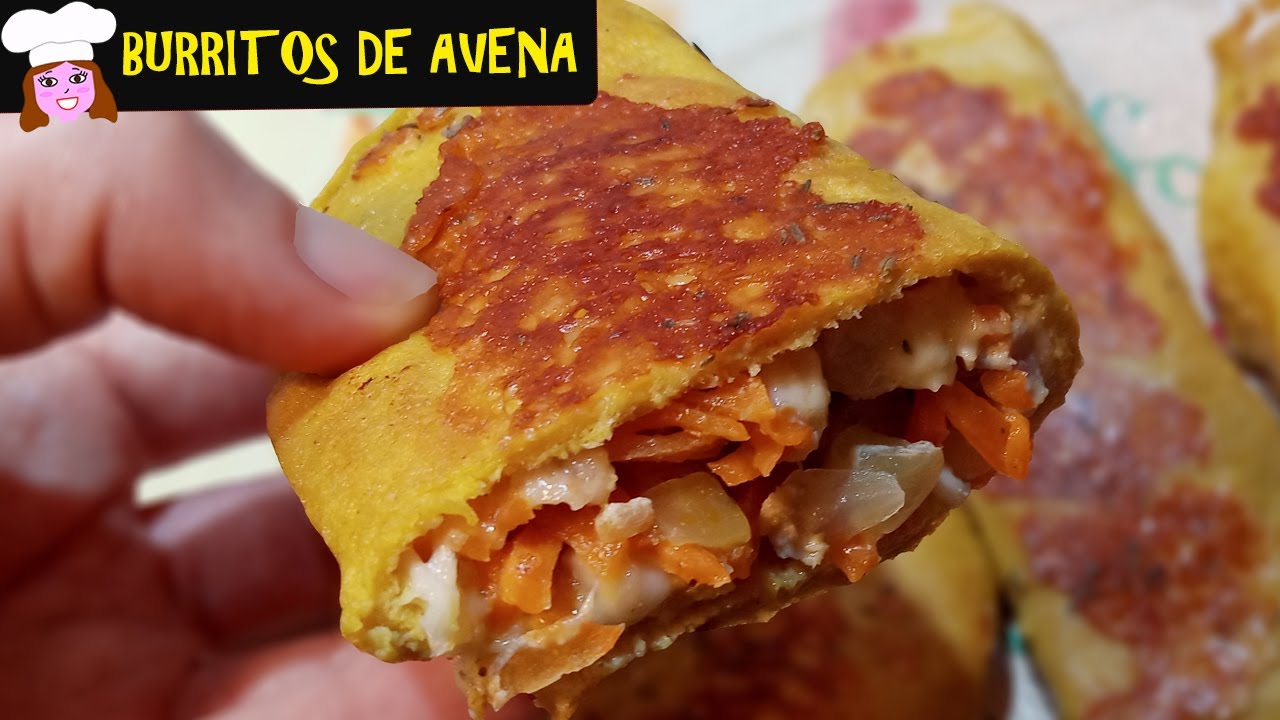No comprarás mas en la despensa! Hacé ROLLITOS BURRITOS FAJITAS de Avena Pollo Zanahoria SIN HORNO