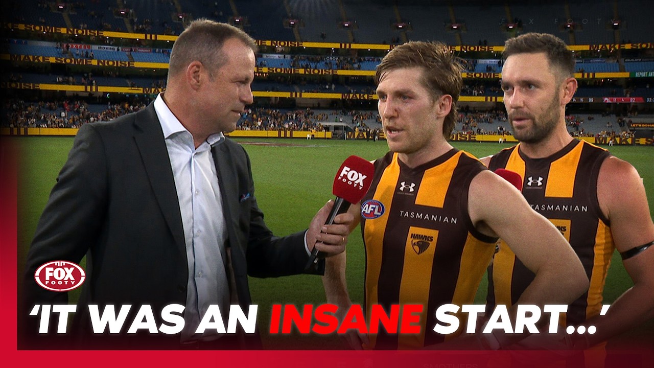 &lsquo;Unbelievable Game&rsquo; 😱 Hawks hold on after CRAZY first half against Swans | Fox Footy