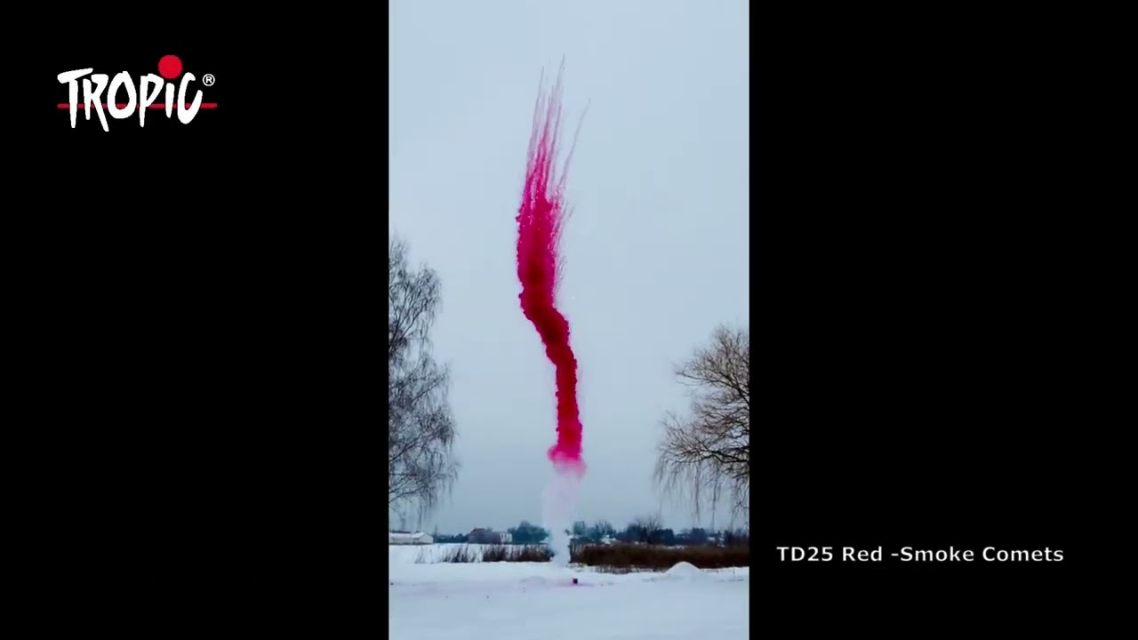 TD25 Red - TROPIC Fireworks, Fajerwerki, Feuerwerk, Vuurwerk, Feu d'artifice