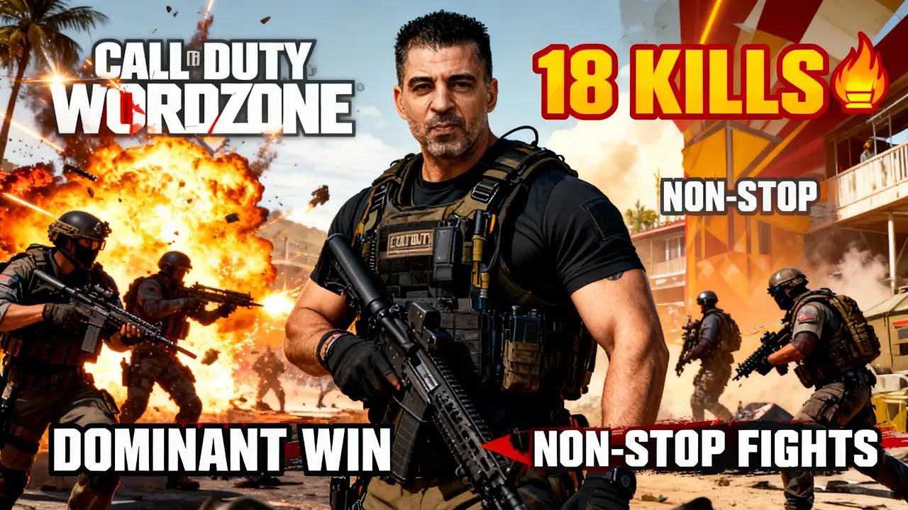من أول دقيقة نار 🔥 تعاون مرعب ونهاية 18 كيل | Warzone كول اوف ديوتي