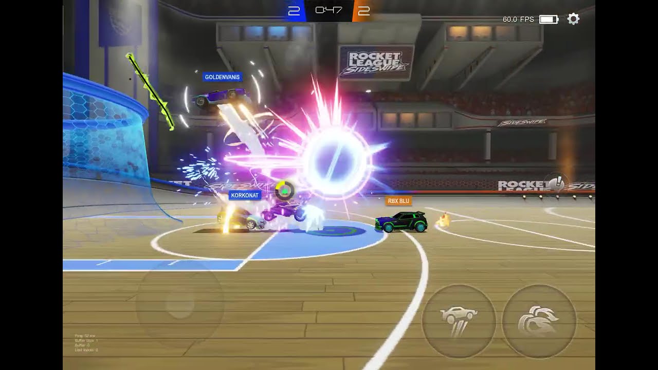 Rocket League Sideswipe Hoops Platinum Rank-up Match (Grinding Season 26)