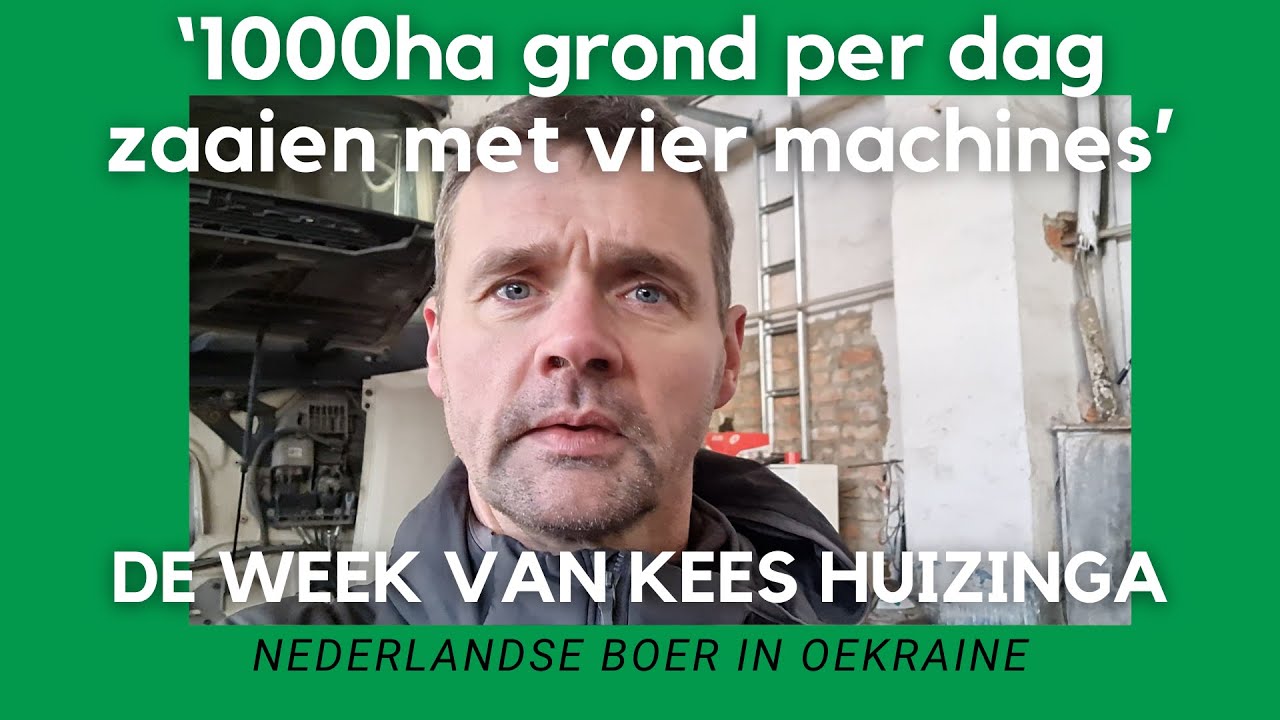 Oekraïne-vlogger Kees Huizinga: ‘1000ha grond per dag zaaien met vier machines’