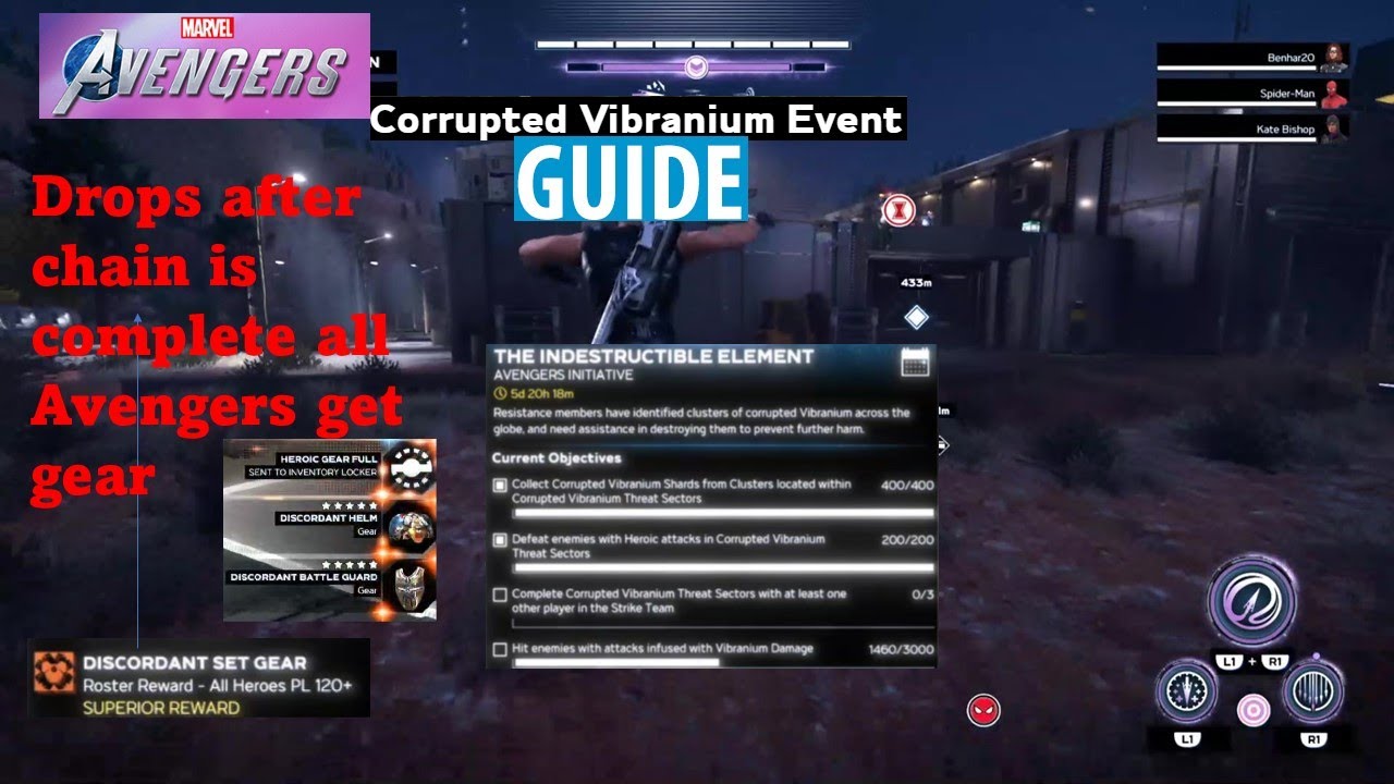 Corrupted Vibranium Event  The Indestructible Element  Guide Marvel's Avengers PS5