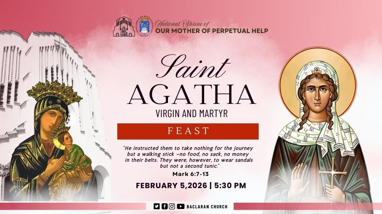 Baclaran Church: Memorial of Saint Agatha, Virgin and Martyr