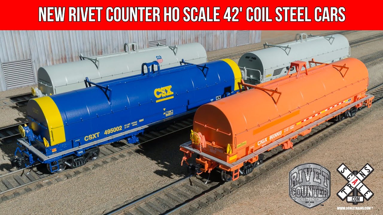 New Rivet Counter HO Scale Coil Steel Cars