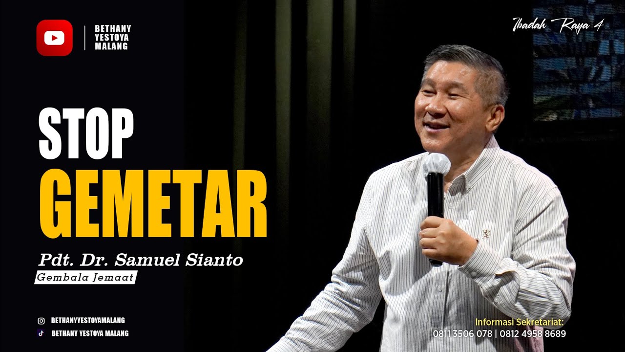 Stop Gemetar - Pdt. Dr. Samuel Sianto