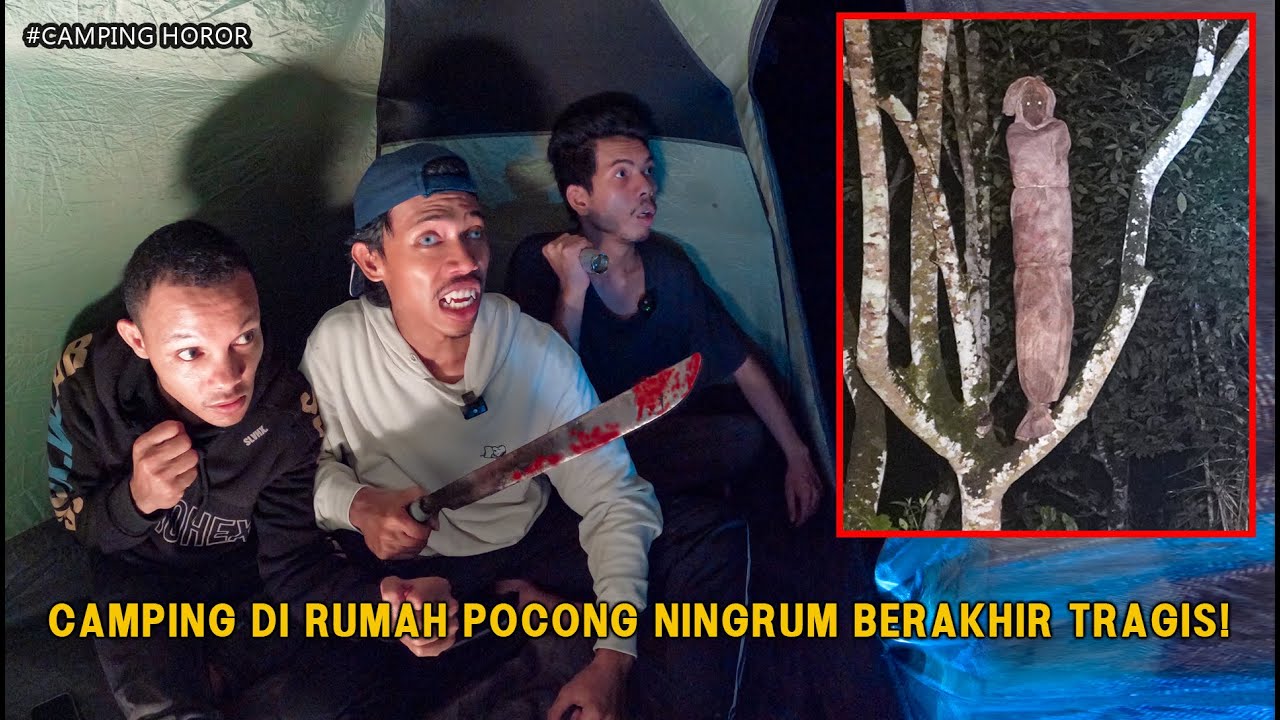 DI TEROR BRUTAL AMBIL PARANG SIAP M4TI BERAKHIR SADIS! CAMPING HOROR!