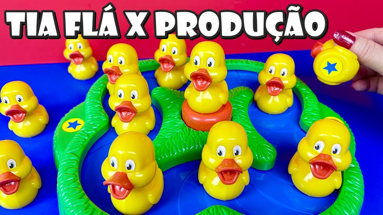Tia Flá X Produção Jogam Jogo Descubra o Patinho Certo