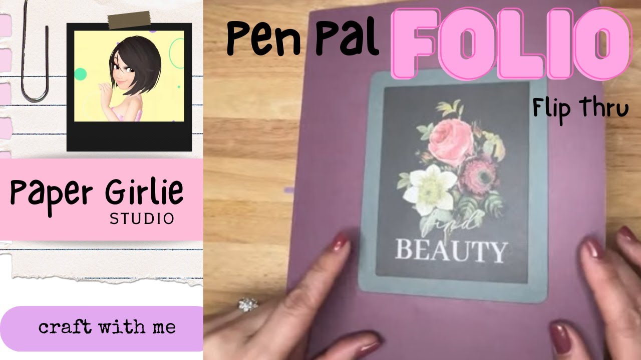 Self care themed pen pal folio flip-through!