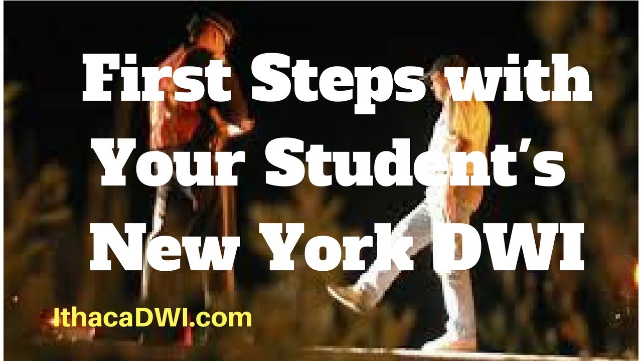 What's the First Step with Your Child's DWI