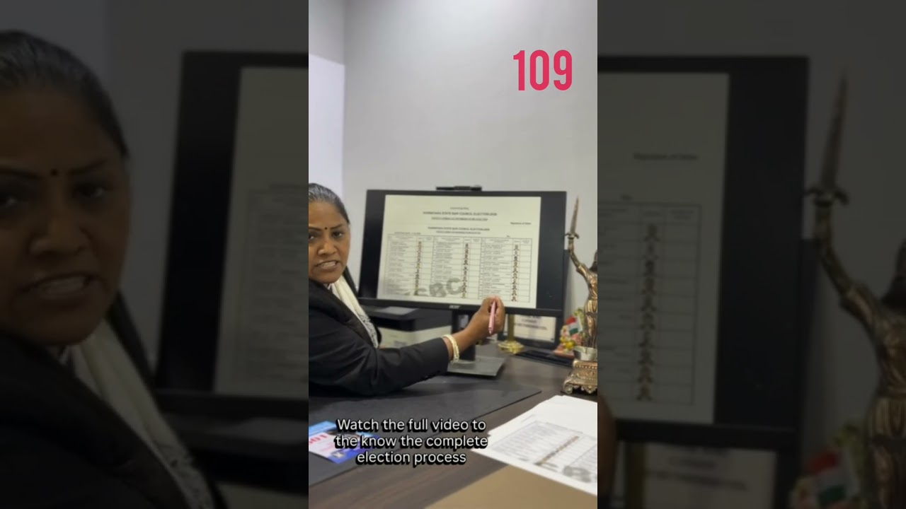 Voting instructions for Karnataka Bar council election 2026  
