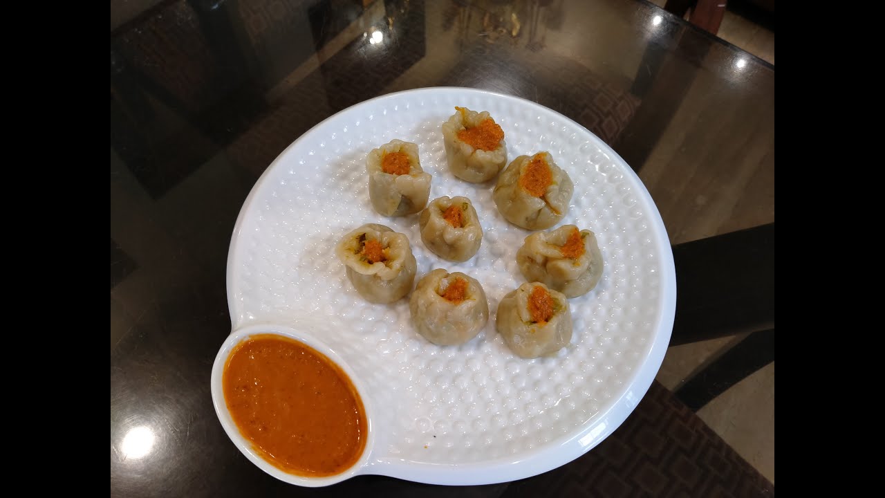MOMOS and TOMATO SAUCE at HOME