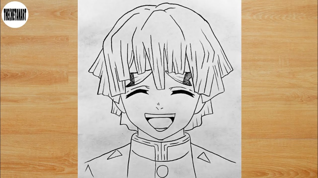 How to Draw Zenitsu (Demon Slayer) Step by Step | Easy Anime Drawing Tutorial ⚡✏️