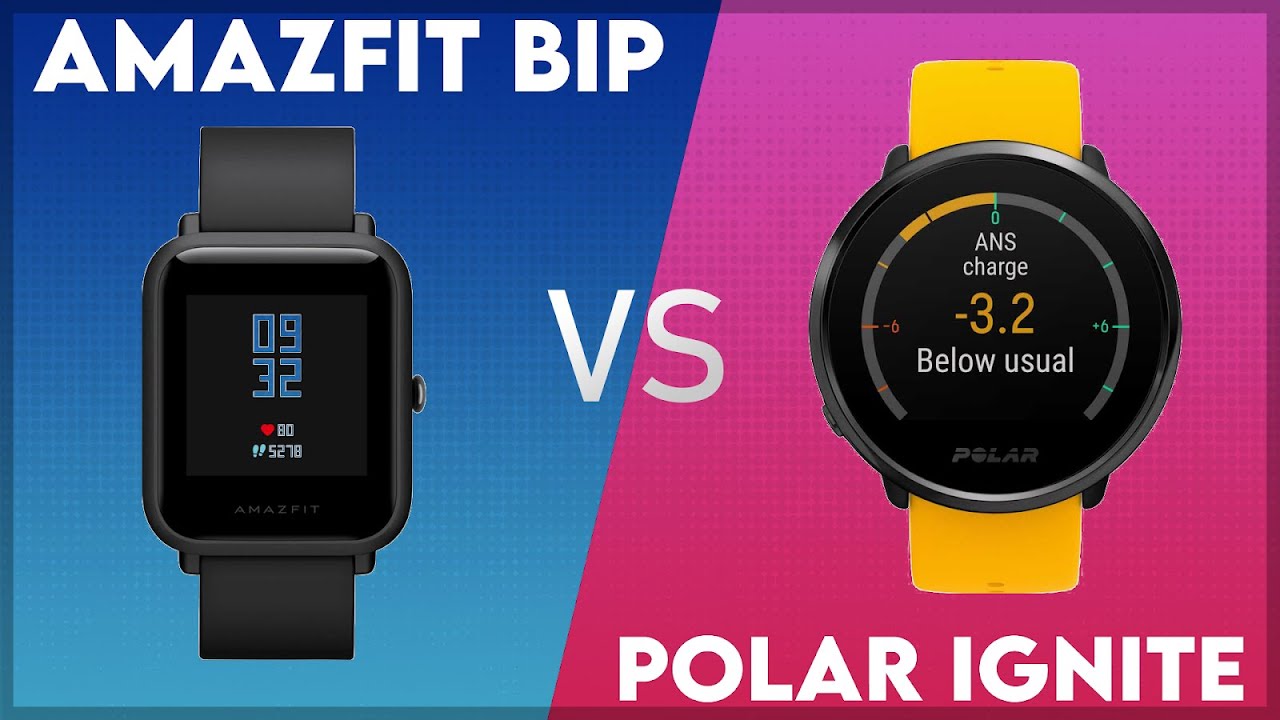 Amazfit Bip vs Polar Ignite Comparison