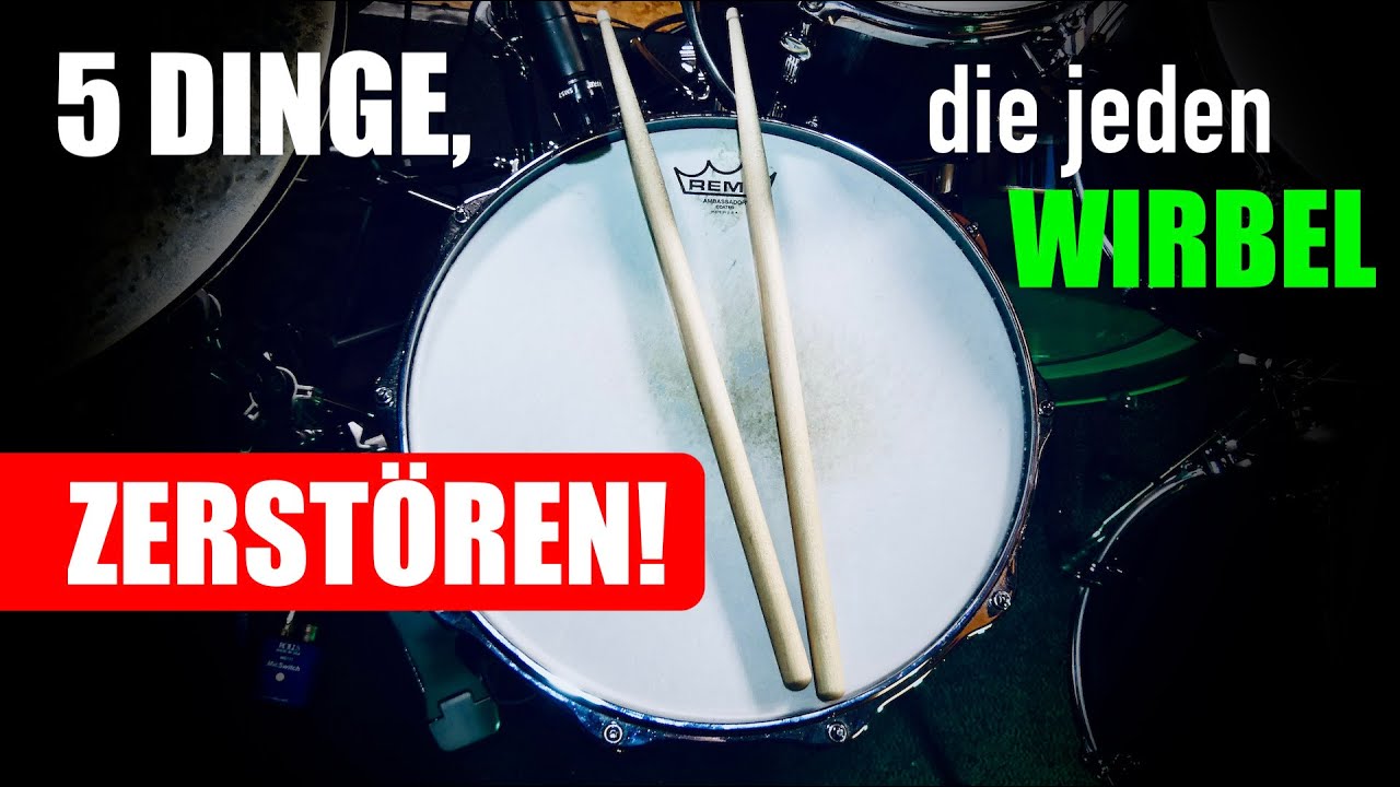 Vermeide diese 5 FEHLER beim Trommelwirbel (Presswirbel, Buzz Roll, Bounce Roll)