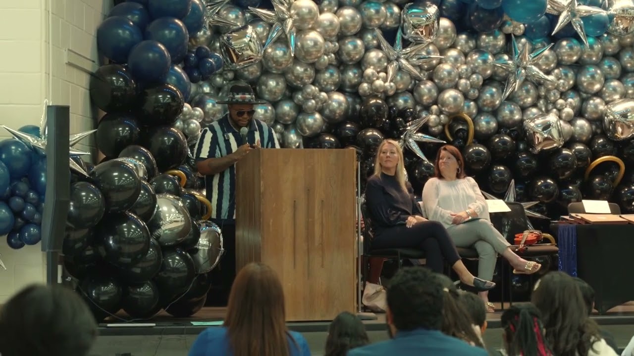 Dominique Hammons speaks at Nitsch Elementary 5th Grade Graduation