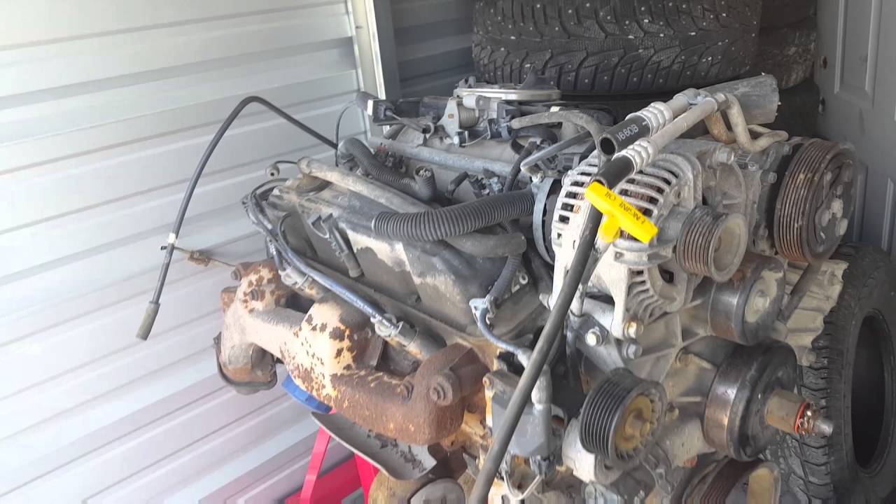 Jeep tj 5.9 Magnum V8 swap Video. 1