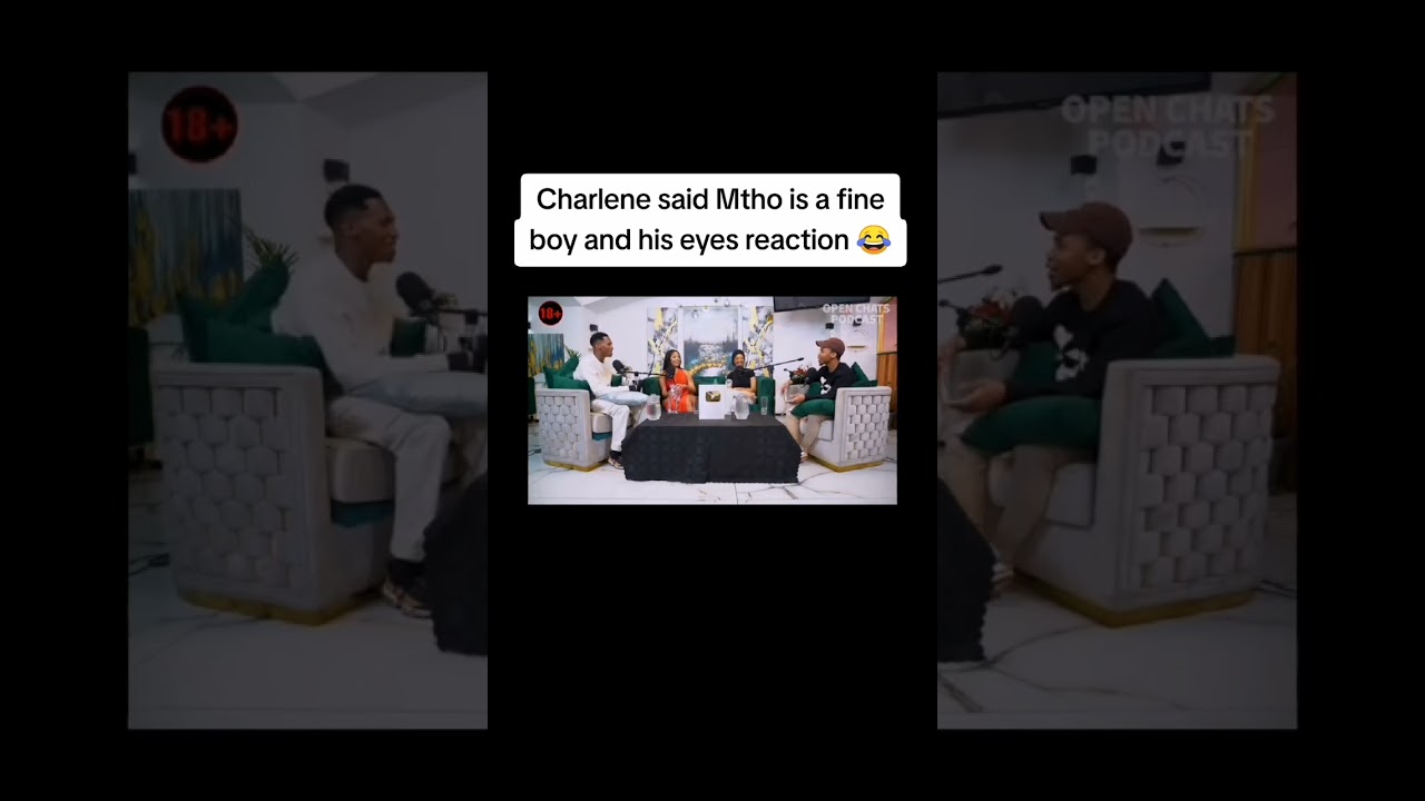 Charlene said Mtho is a fine boy and his eyes reaction 😂 #djcharlene #mtho #eye #reactions
